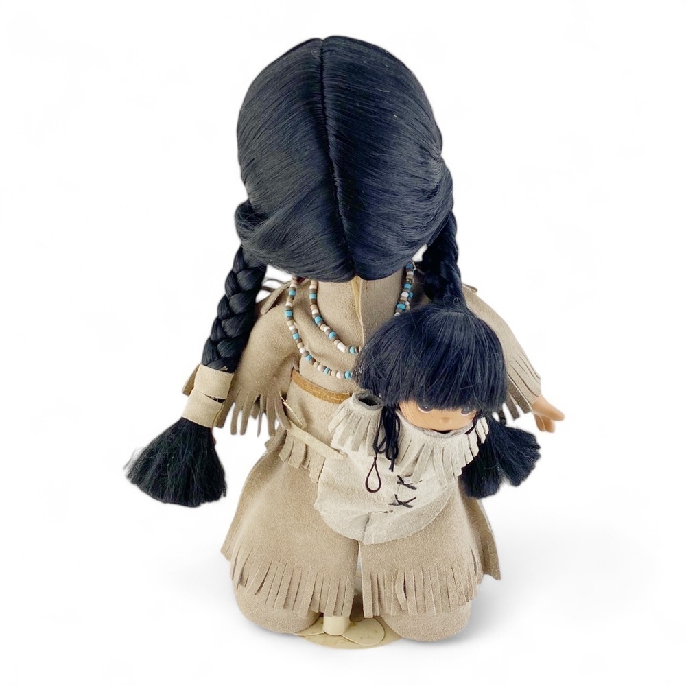 Precious Moments Morning Star & Papoose 15” Collectible Doll With Stand - Picture 2 of 7